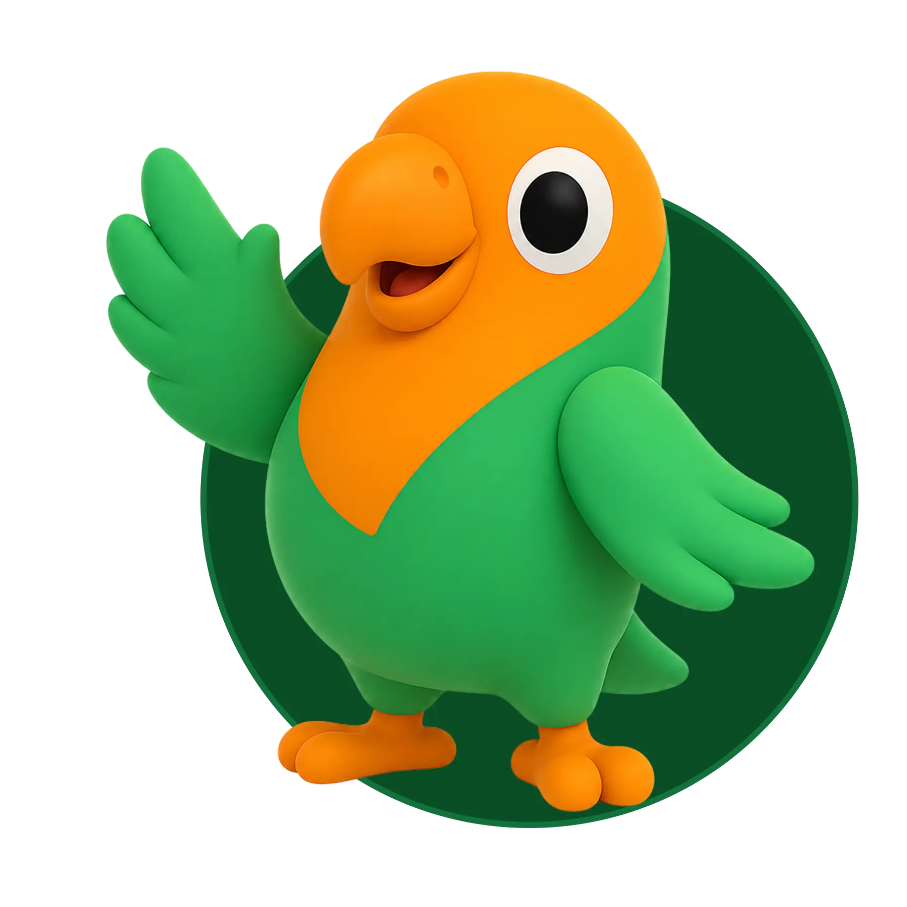 IslandHub mascot waving