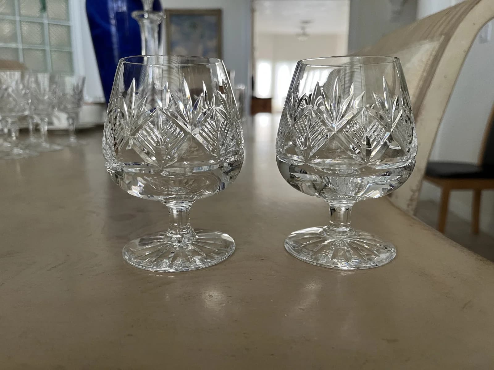 Edinburgh crystal brandy glasses