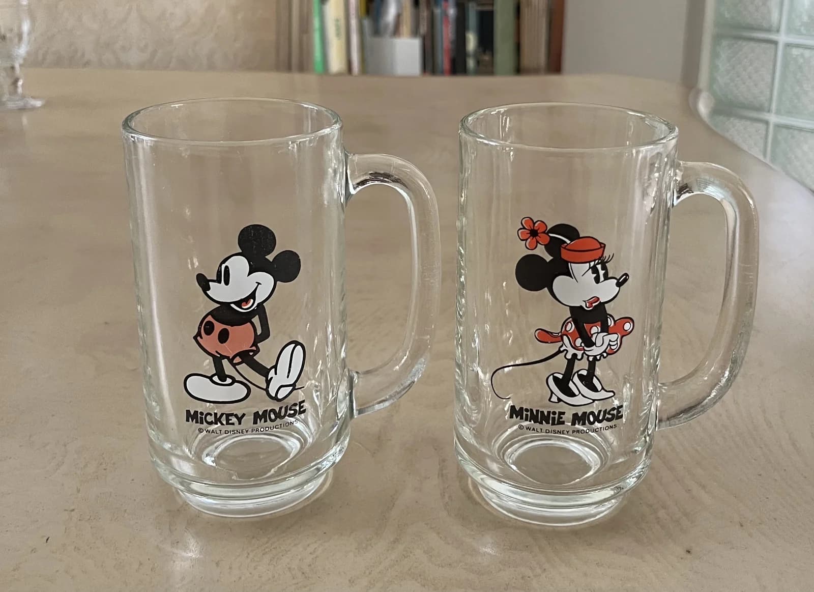 Disneyland Mickey and Mini Mouse glasses from the 70s