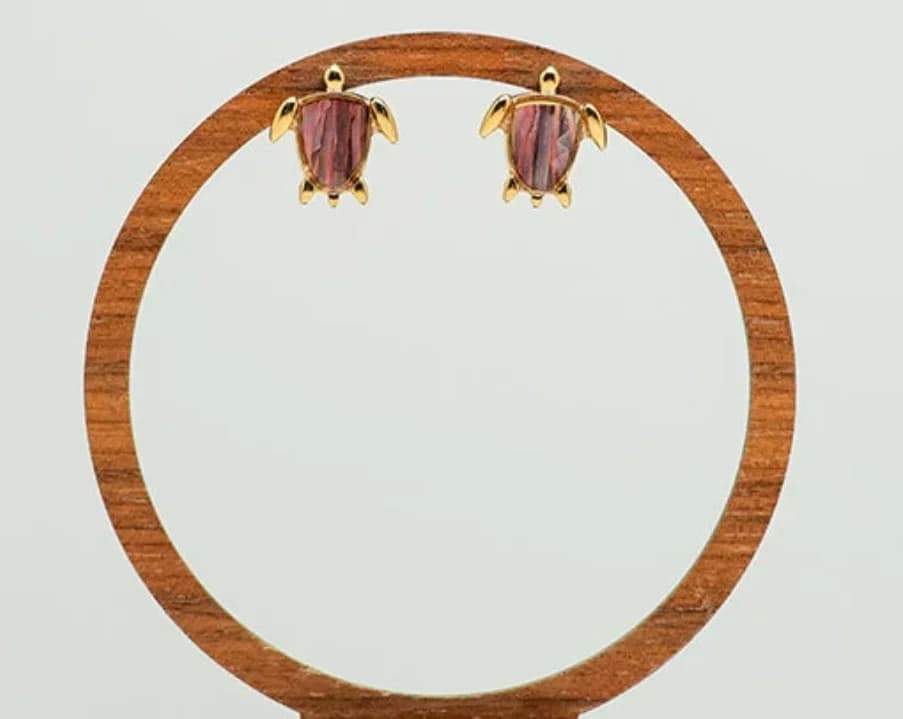Invasive Fin Turtle Earrings