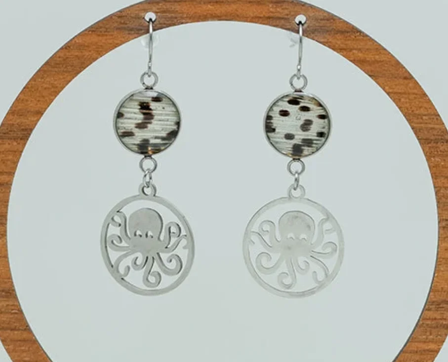 Invasive Fin Octopus Earrings