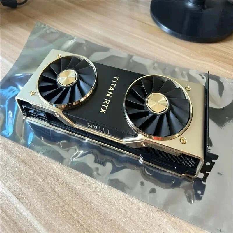 NVIDIA TITAN RTX 24GB GDDR6 Graphics Card PCIe CUDA AI & Deep Learning GPU