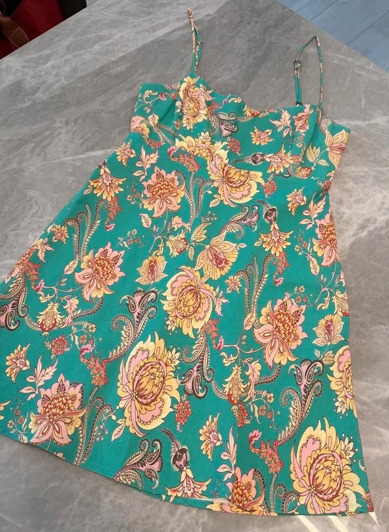 NV by Nati Vozza Nicole Silk Mini Dress XS