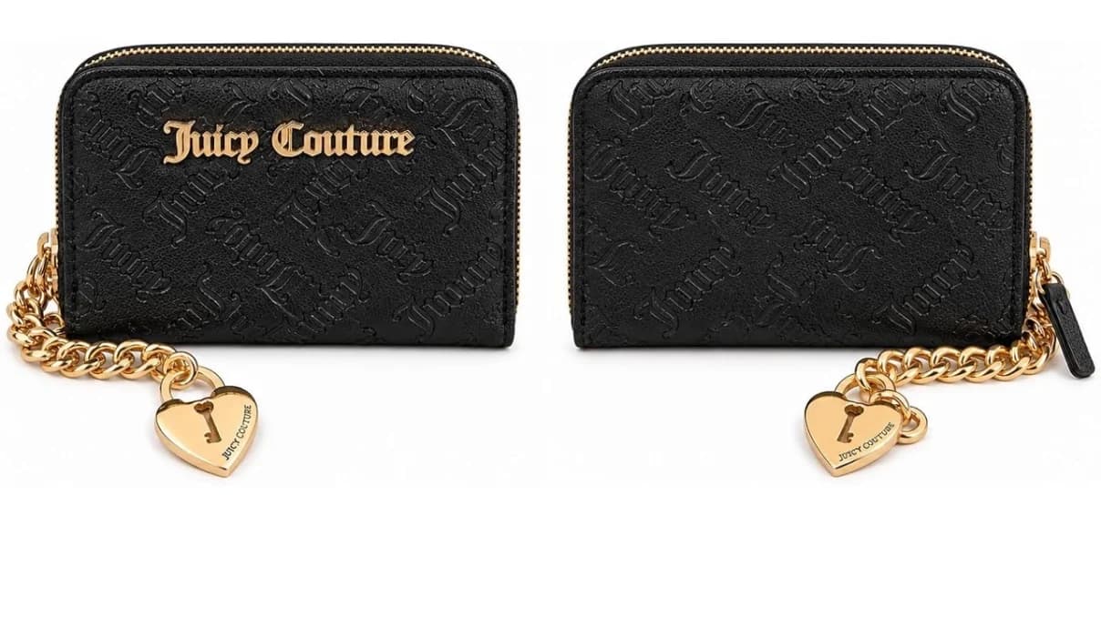 Juicy Couture Double-zip Wallet Brand New Black