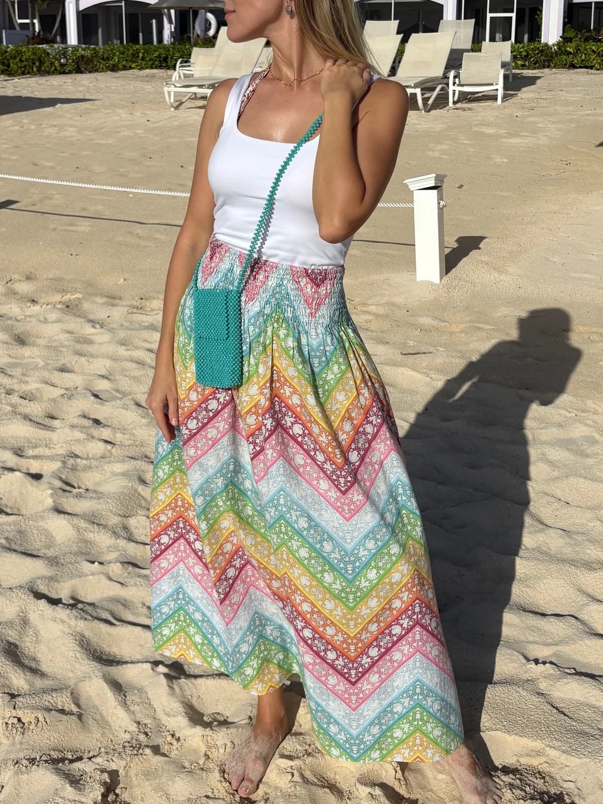 Cay and Bead handcrafted crystal beaded crossbody bag.