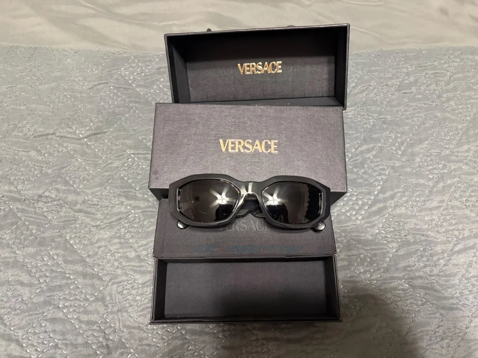 Versace VE4361 Black & Gold Sunglasses